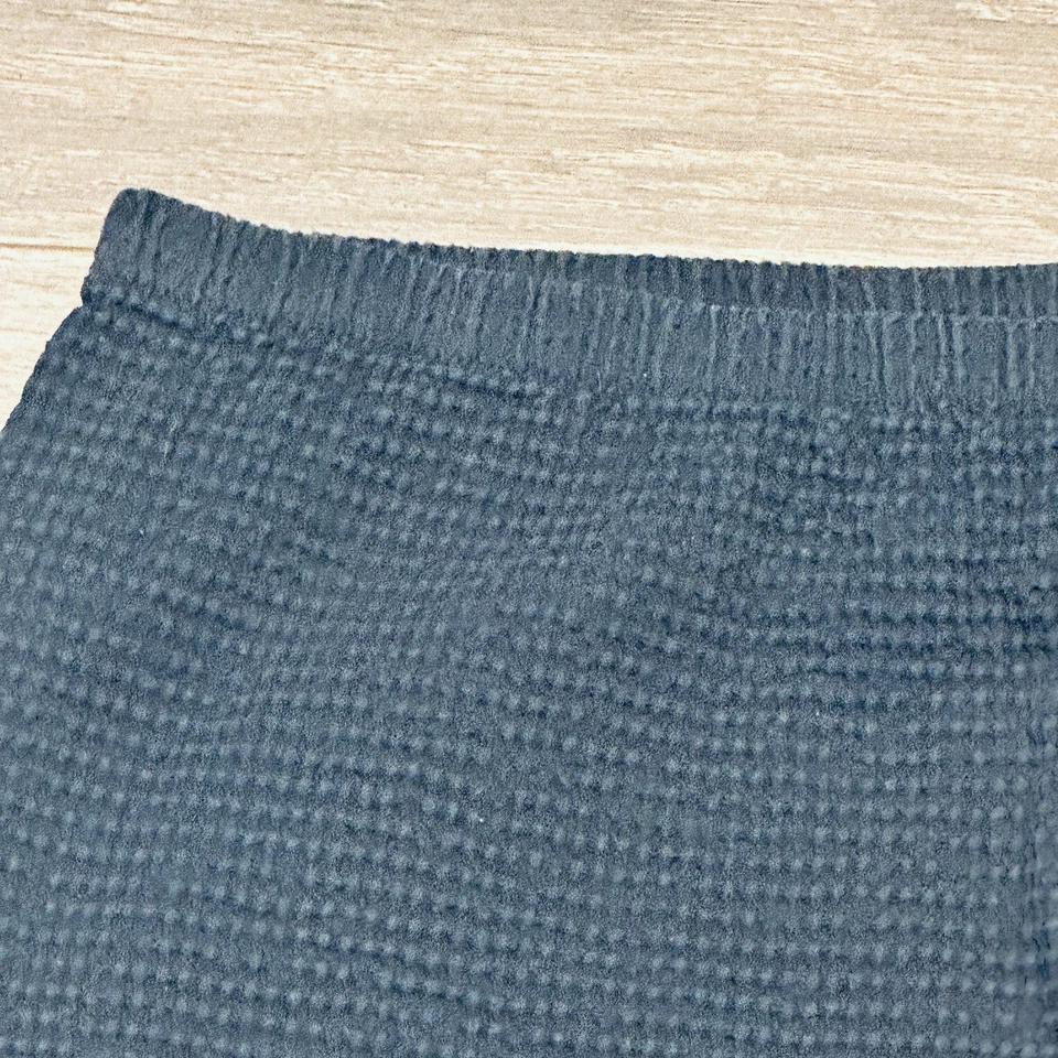 Falda De Colección Fresh Produce Para Mujer L Azul Marino Tejido Waffle 100% Algodón Elástico hasta la Rodilla Foto 2 de 4