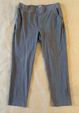Duluth Pants Women's Size Large Gray Pull On Pockets Elastic Waist Hiking