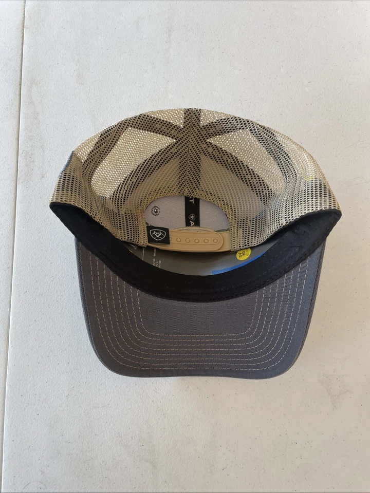 Gorra Ariat Para Hombres B-Fit Escudo Logo Malla Espalda Snapback Sombrero Foto 3 de 4