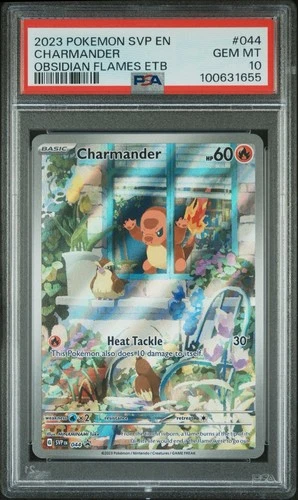 2023 POKEMON SVP EN-SV BLACK STAR PROMO #044 CHARMANDER PSA 10