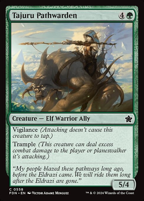 [MTG] Tajuru Pathwarden (0558) (FDN) LP-HP