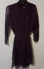 Xhilaration Dark Purple Lace Size M Shorts Romper