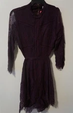 Xhilaration Dark Purple Lace Size M Shorts Romper