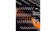 D'cor Visuals 40-80-203 Rim Decals for 19" Rear for KTM