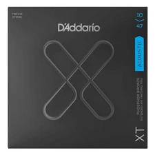 D'Addario XT Phosphor Bronze Acoustic Guitar Strings, 12-String Light, 10-47