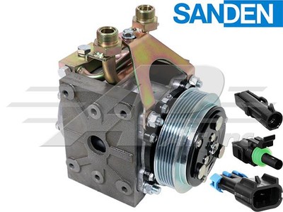 York to Sanden 6 Groove Offset Short Body Kit - Not for Caterpillar 3406B/E/C15