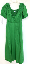 Old Navy Women's Size S Maxi Dress Kelly Green Minimalist Empire Waist Cottage