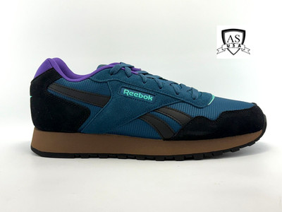 Reebok Glide Mens Lifestyle Sneakers Running Shoes Size 12  Blue Suede 100207949