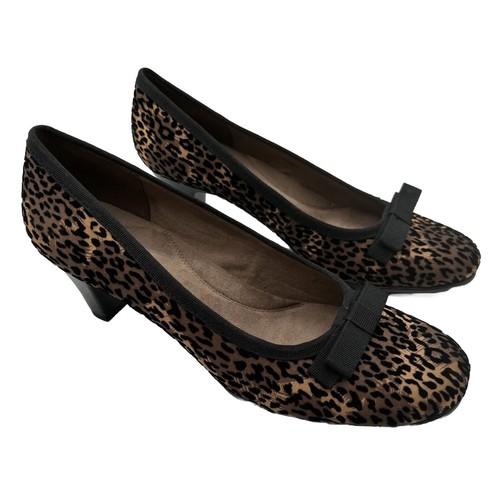 Aerosoles Playhouse Leopard FAB Suede 311, Pumps, Size 11, 14-03 - Picture 5 of 10