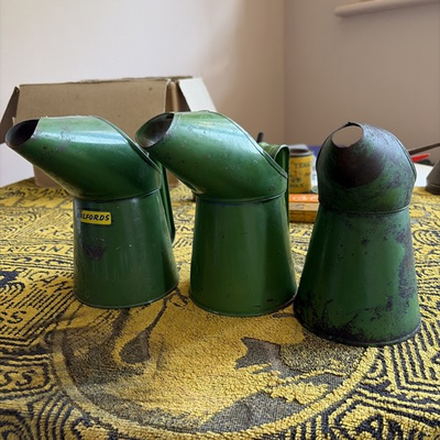#ad 2x Halfords pint and one unbranded 500ml oil pourer jugs. GBP 25.00