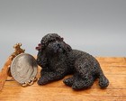 Vintage OOAK Hand Painted Poodle Dog Artisan Dollhouse Miniature 1:12 — photo 7
