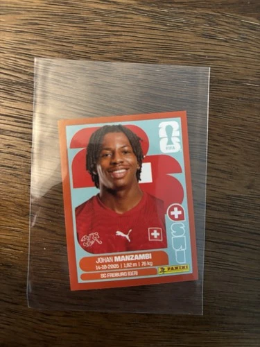 Johan Manzambi 2026 Panini Johan Manzambi Red
