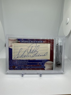 2023 Originals Back To Back Al Schoendienst Cut Auto /2