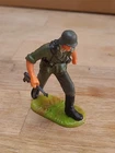 Elastolin Lineol 7cm Figure Wehrmacht Soldier with Submachine Gun Helmet F11