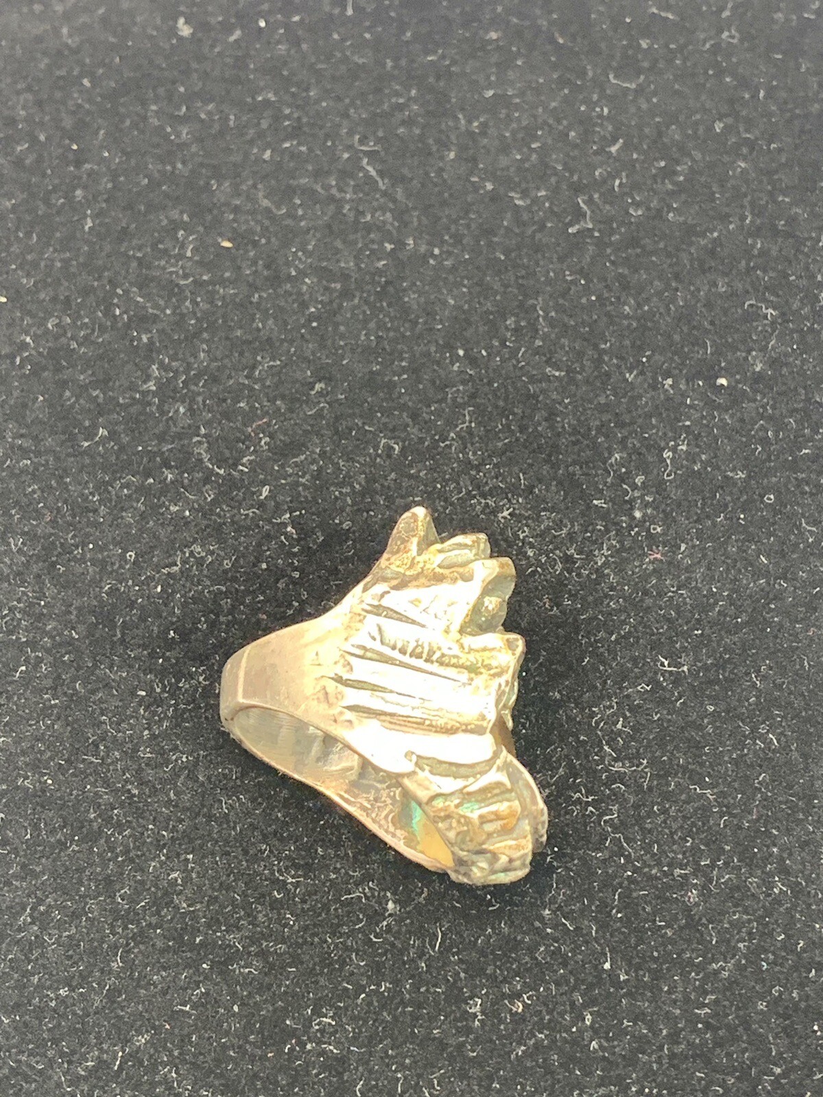 Devil Eyes Sterling Silver Ghost Face Ring - image 3