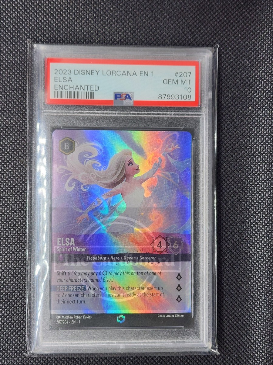2023 DISNEY LORCANA ELSA SPIRIT OF WINTER 207/204 ENCHANTED 2023 DISNEY LORCANA ELSA SPIRIT OF WINTER 207/204 ENCHANTED