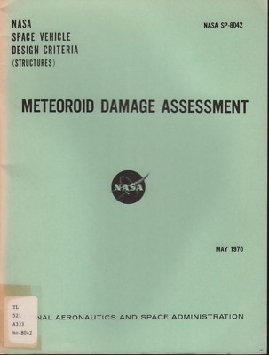 NASA SP-8042 Meteoroid Damage Assessment May 1970 EX-FAA 102218AME