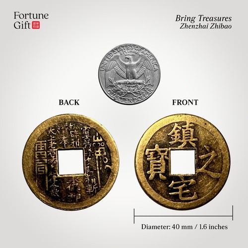 Große besondere Feng Shui Glücksmünze (9 Optionen) - Bild 17 von 17