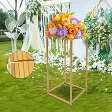 10pcs Metal Flower Vase Column Stand Wedding Flower Balloon Display Rack