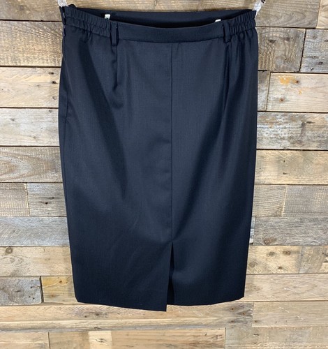 Skirt Aquascutum Size Navy Uk Ladies 18 Pencil Blue New Straight rCCXSnx