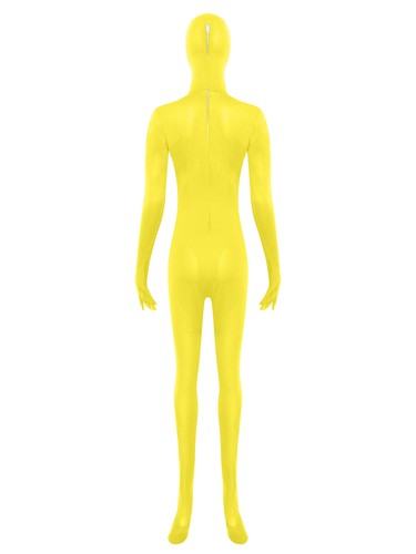 Unisex Women Men Jumpsuit Dance Bodysuit Gymnastics Leotard Stretch Hooded Suit - Picture 43 of 111
