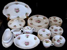 Beautiful Vintage 1960's Syracuse China "June Rose" Dinnerware. Made in the USA