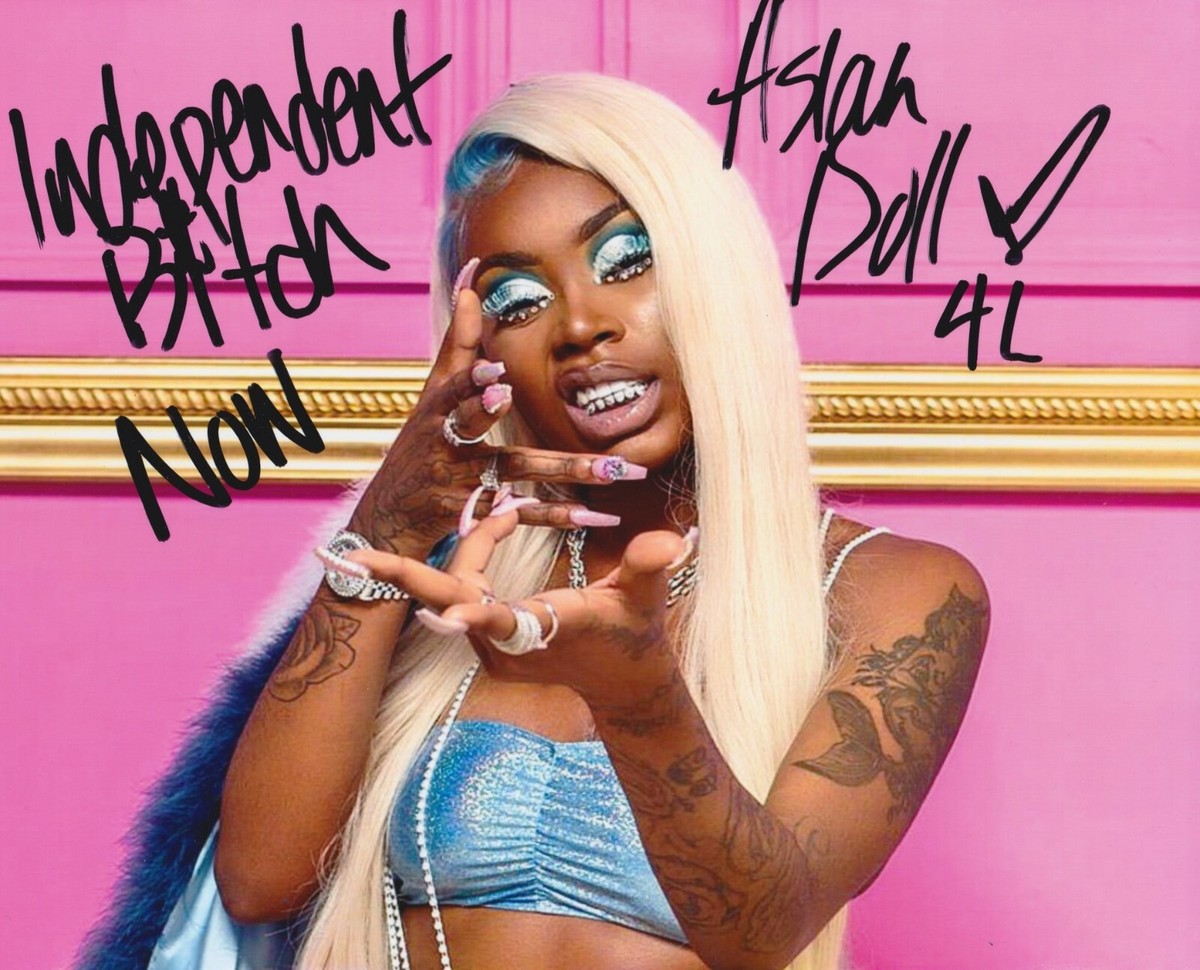 Asian Doll signed 8x10 photo asian da brat