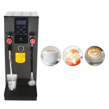 2500W Commercial Steam Water Boiling Machine Espresso Coffee Milk Foam Maker 12L