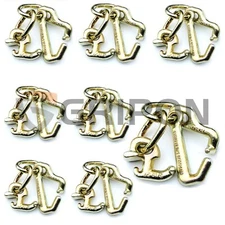 GRIPON 8x RTJ Cluster Hook 2 Chain Wrecker Tow Truck Trailer Car Hauler Flatbed