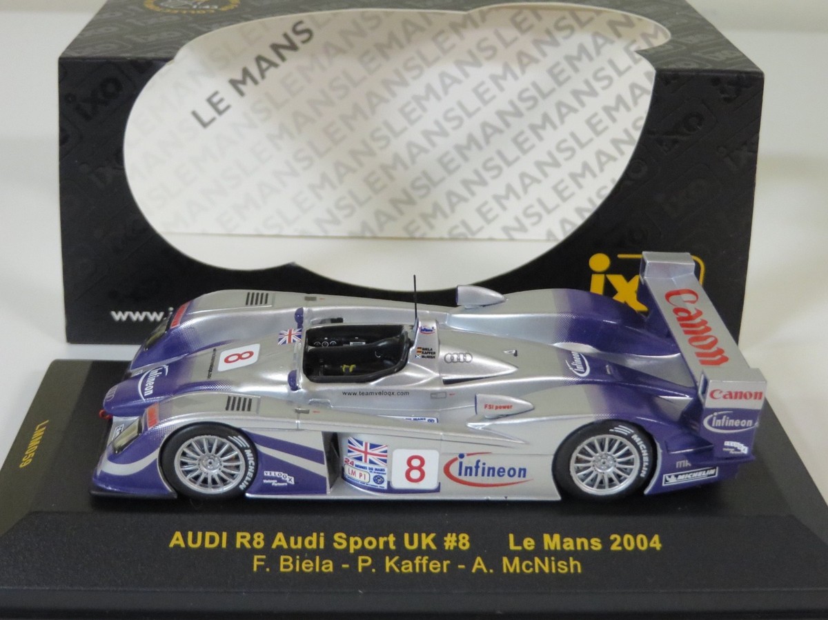 1/43 IXO Audi R8 Audi Sport UK Car #8 LMP1 2004 24 H of LeMans
