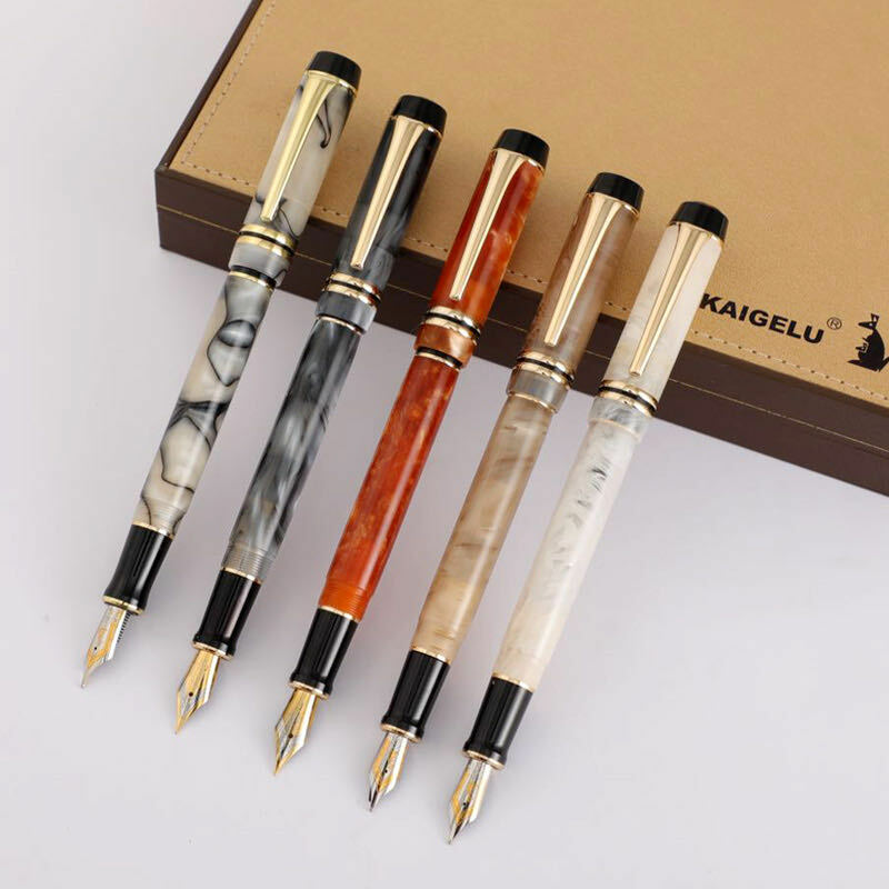 Kaigelu 316 Celluloid Fountain Pen, Iridium EF/F/M Size Beautiful Gift Ink  Pen