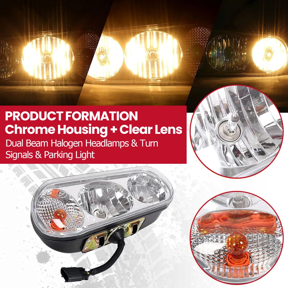 Universal Halogen Snow Plow Lights Kit Fits Boss Western SnowDogg Meyer Blizzard - Image 3 of 4