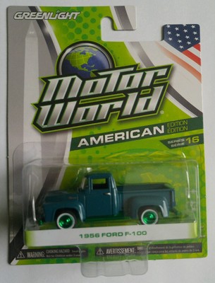 GREENLIGHT Motor World *CHASE*  1956 FORD F-100 American series 16 NEW!