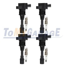Set of 4 Ignition Coil & Spark Plug Kits For 2006 2007 Mazda 5 2.3L l4 UF541