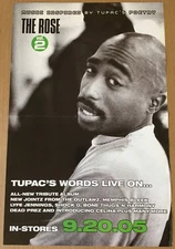 2PAC 2 Pac Rare 2005 PROMO POSTER for Rose CD 11x17 USA Never Displayed Tupac