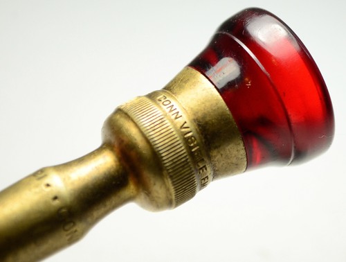 CONN Visible Embouchure Trumpet Mouthpiece Red Transparent Bakelite BI-421 Vtg - Picture 14 of 15