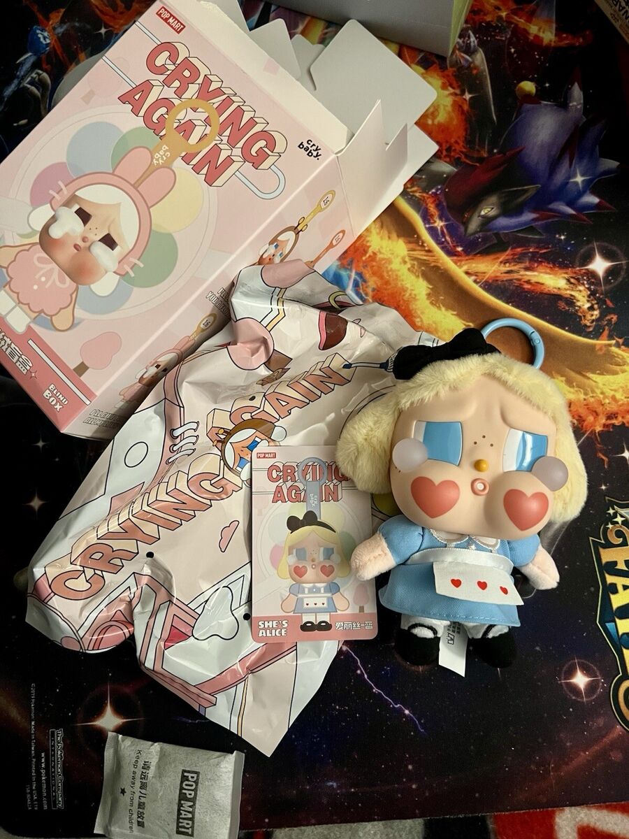 POPMART Crybaby Crying Again Plush Series Open Box She's POPMART Crybaby Crying Again Plush Series Open Box She's