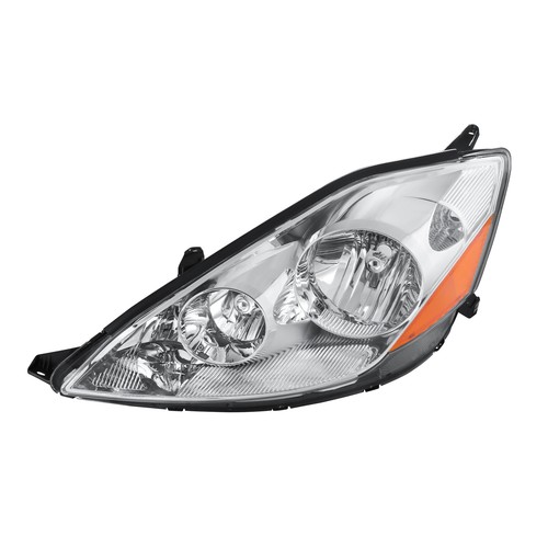 LH+RH Chrome Housing Headlights Lamp Amber Reflector For 2006-2010 Toyota Sienna - Picture 6 of 10
