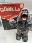 Vintage 1950s Marx Mechanical  Wind Up Gorilla Toy In Box