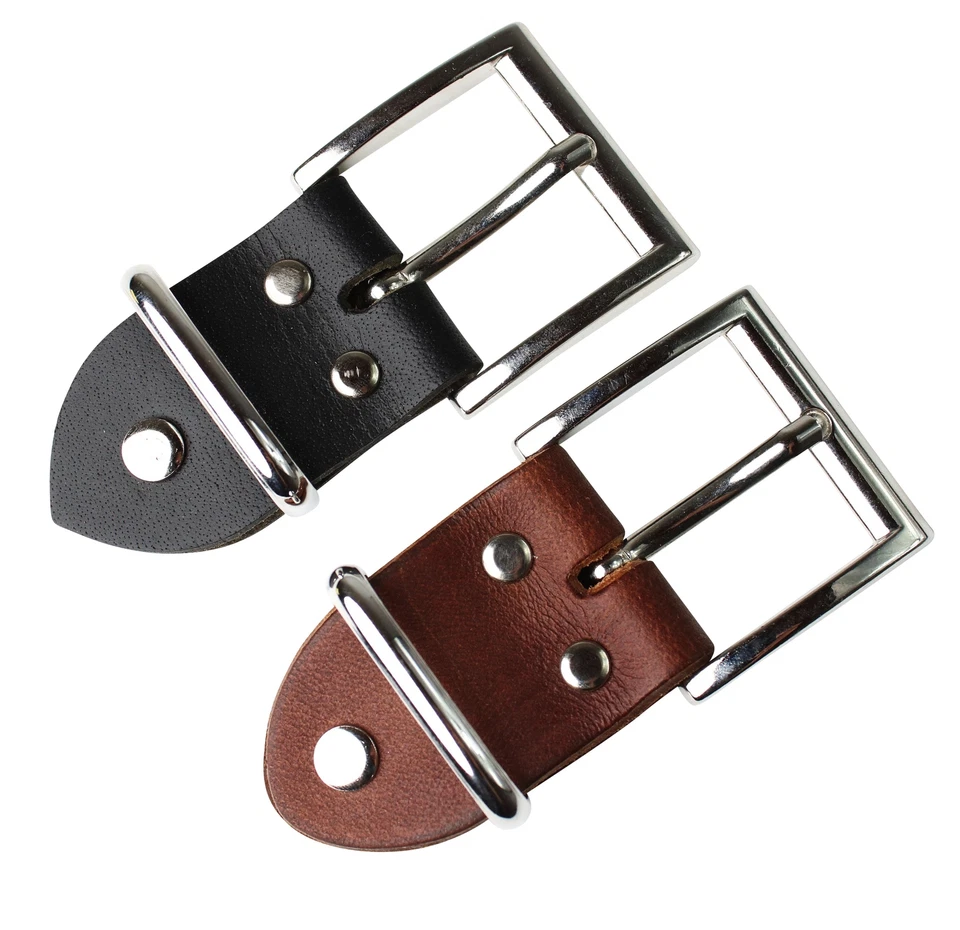 FRONHOFER Gürtelschnalle inklusive Lederteil mit Schraube, 4 cm