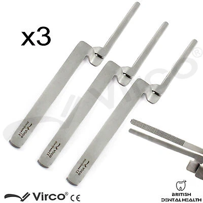 VIRCO UK 3 X Miller Articulating Paper Holder Forceps Restorative Dental Surgical Tools