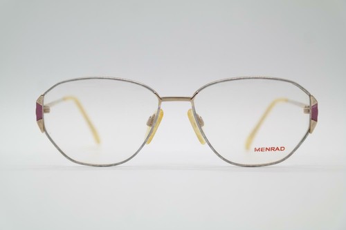 Lunettes Vintage MENRAD 422-980 K7 - Monture Ovale Argent Brun - Neuf Sans étiquette
