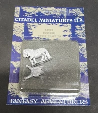 CITADEL MINIATURES U.S. FAC29 MOUNTED DWARF CHAMPION MOC LEAD METAL VINTAGE