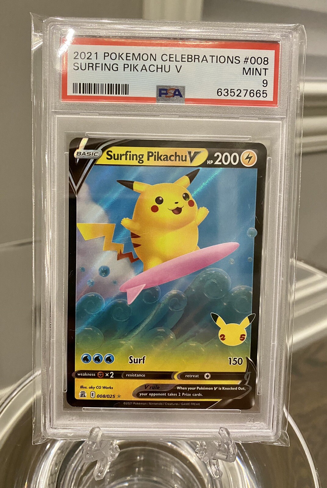 pikachu v 25th anniversary