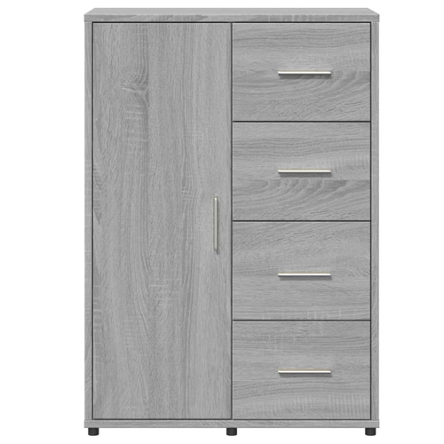 Aparador de madera de 1 puerta armario de almacenamiento para el hogar con unidad de 4 cajones - Imagen 24 de 29