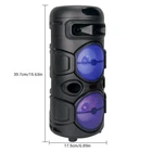 Dual 4 Portable Bluetooth Speaker BT/AUX/TWS Sub woofer Heavy Bass Sound System