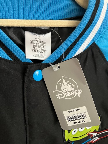 BUZZ LIGHTYEAR~TOY STORY ~ Disney ~ Embroidered Varsity Jacket~child 11/12 ~ NWT - Picture 3 of 4