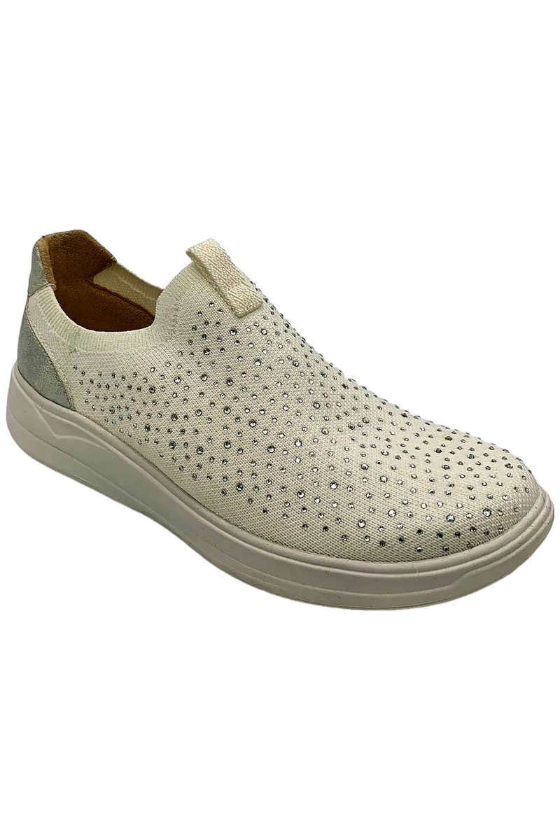 Bzees Twilight Rhinestone Slip-On Sneaker White | eBay