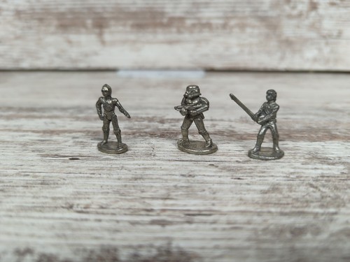 Set 9 Pezzi Peltro Figure Monopoly Star Wars Edizione Trilogia Classica - Foto 4 di 4