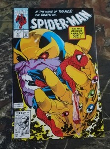 HIGH-GRADE-NM-Spider-Man-Vol-1-17-Marvel-Comic-1991-Thanos-Cover-Infinity-Death